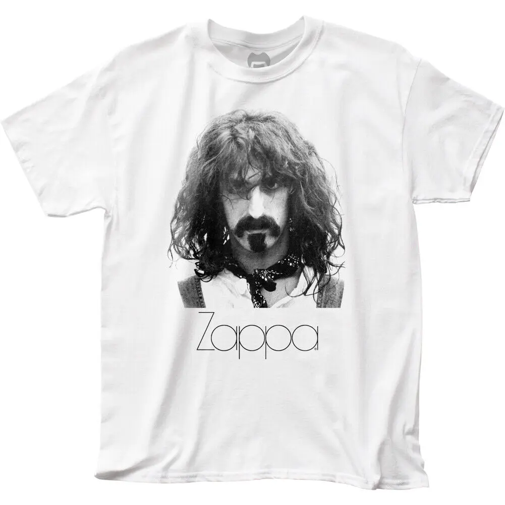 Frank Zappa Zapped T Shirt Mens Con Licenza Rock N Roll Music Retro Tee New White
