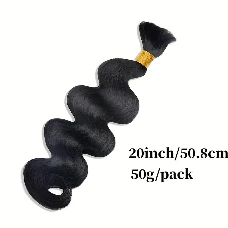 No Weft For Braiding Unprocessed Body Wave Human Hair Bulk With Full Ends Extensions Original Virgin Hair 50g 10-30 inches