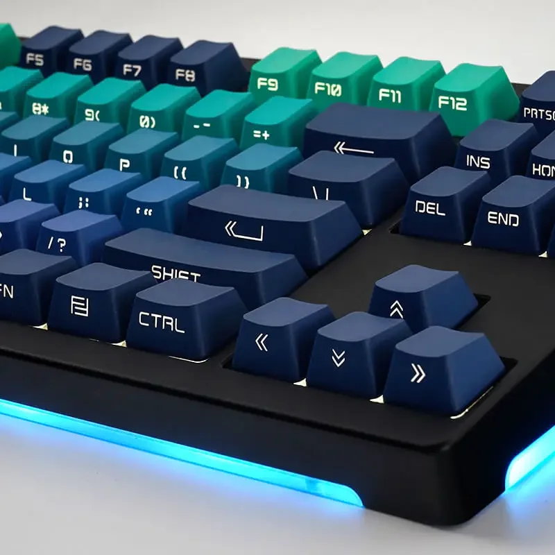 Idobao-teclado Gradiente Keycaps Injeção de Cor Dupla Impressão Lateral para Teclado Personalizado Azul Roxo Laranja Diy - Imagem 5