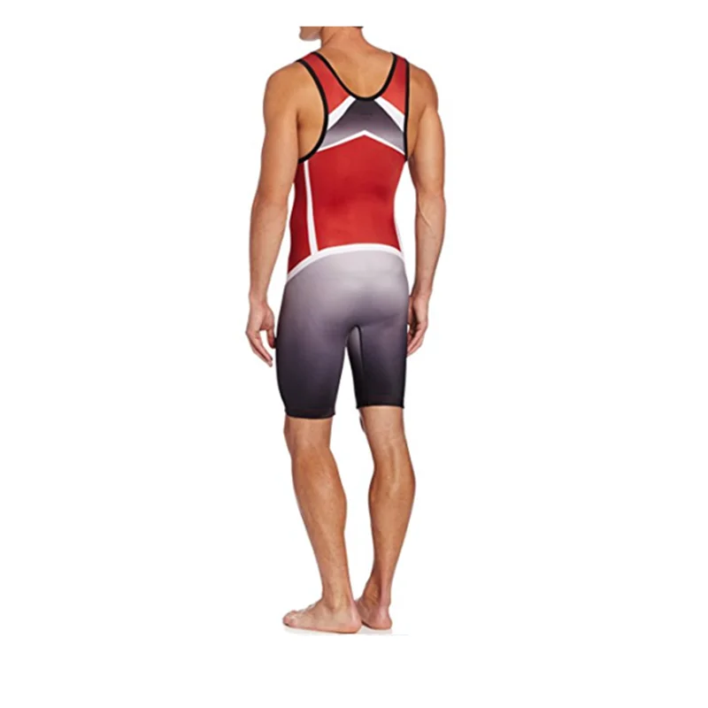 Sports Suit Powerlifting Singlet 3 Color Wrestling Singlets Tummy Control Wear GYM Triathlon PowerLifting Clothing Swimming Running Skinsuit Youth & Adult
