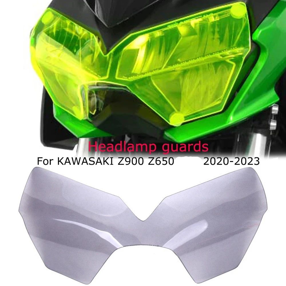 

Защита передней фары мотоцикла, защита головного света, защита экрана, защитная крышка объектива для KAWASAKI Z900z 900 Z650 2020 2023