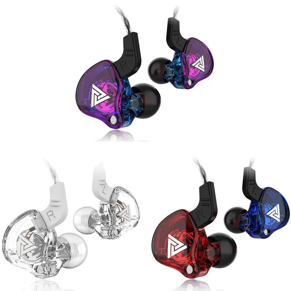 신제품 QKZ AK6 구리 드라이버 HiFi 스포츠 헤드폰 3.5mm 인이어 이어폰 마이크 헤드셋 음악 이어버드, QKZ AK6 헤드셋 HiFi 스포츠 헤드폰