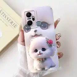 Luxury Floral Fashion Soft Silicone Phone Case Cover, 6.6 for Infinix Smart 6 Plus (TYbai2289)