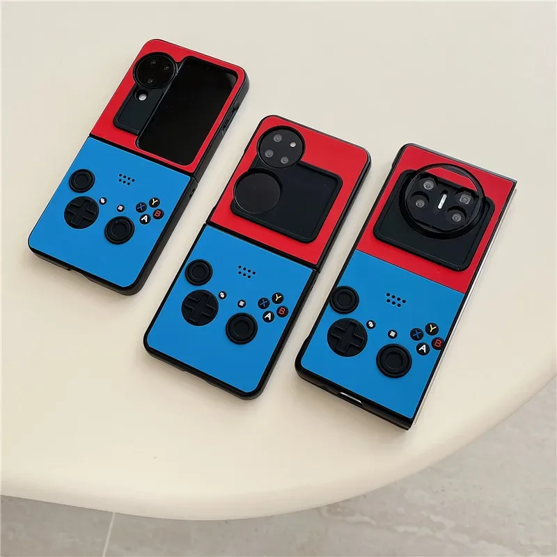 Enhanced 3D Cool Game Machine Silicone Shockproof Phone Case - Durable Protection with Flip Cover Design