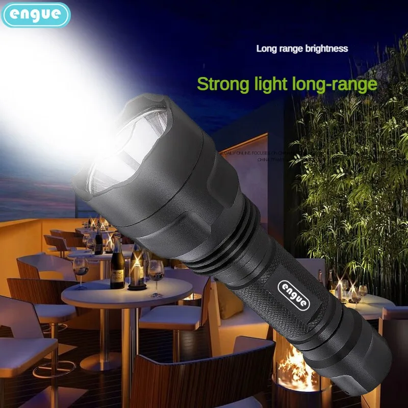 

ENGUE-Strong Rechargeable Flashlight, The Ultimate Long-Range, Solution for All Your Lighting Needs, New