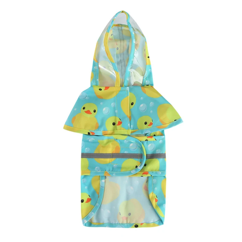 Four-legged Raincoat With Hood For Dogs