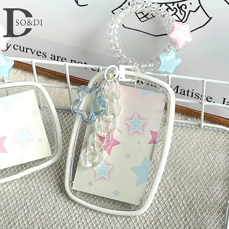 Transparent Photocard Holder Ins Photo Sleeves Card Holder Idol Kpop Photo Protector Bus Card Student Stationery Supplies