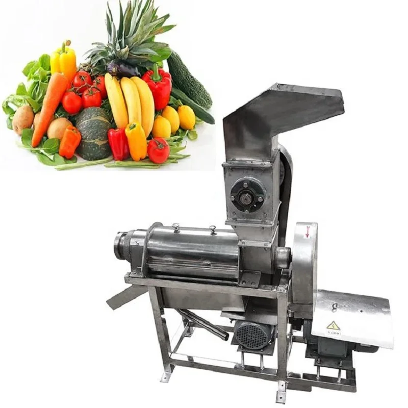 

500KG/H Output Industrial Spiral Crushed Fruit Juicer/Orange Juice Extractor/Vegetable Screw Crushing Juice Making Machine