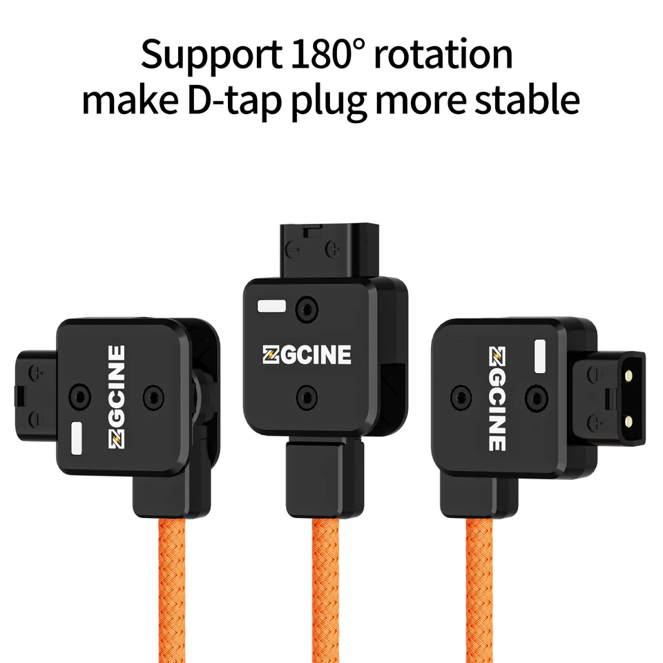 Cavo di Alimentazione da D-Tap a CC D-Tap da Maschio di Tipo B ad Angolo retto DC 5,5x2,5mm Cavo Adattatore Accessorio per Batteria V-Mount