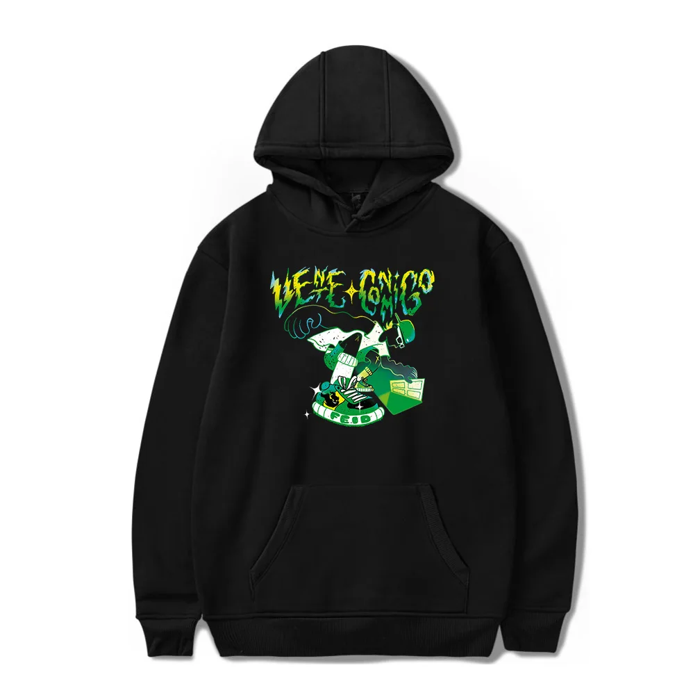 

Pulôveres de manga comprida masculino e feminino, moletom com capuz, rapper, roupas HipHop, Fid Merch, VENTE CONMAX