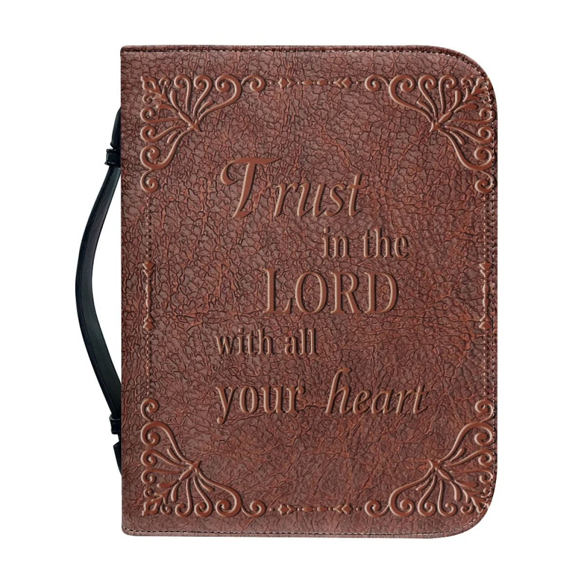 FORUDESIGNS Leather Bible Carrying Case Bible Cover For Women's Bible Utility Case Multi-functional Zippered Bible Bags Tote