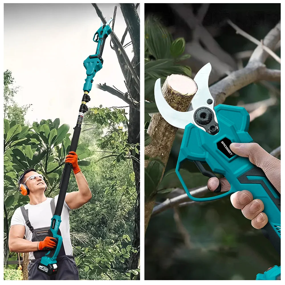 SROGGEN 50mm Brushless Cordless Electric scissors Pruner pruning Shears Efficient Fruit Tree Bonsai Pruning Branche Cutter 3