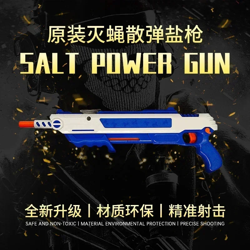 Fly Swatter 3.0 New Laser Aiming Salt Gun Fly Killer Toy Flie Shooting Accurate Aiming Mosquito Adult Simulation Game Toys Children Gift