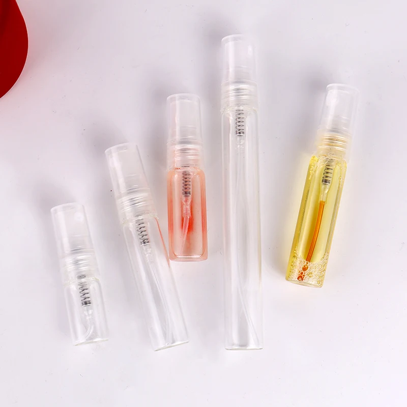 Mini Clear Glass Perfume Bottle Refillable Perfume Bottle Sprayer Portable Travel 8 Pack 2/3/5/10ml