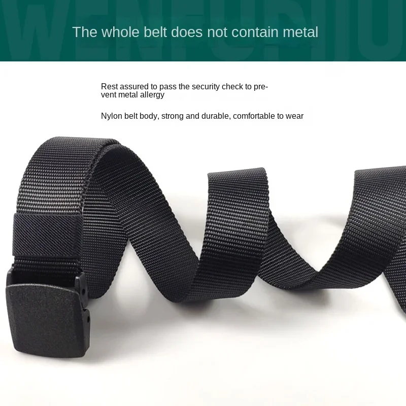 Red Automatic Buckle Nylon - Men Belt Waist Canvas Belt Outdoor Strap Travel Jeans Black Belts for Women