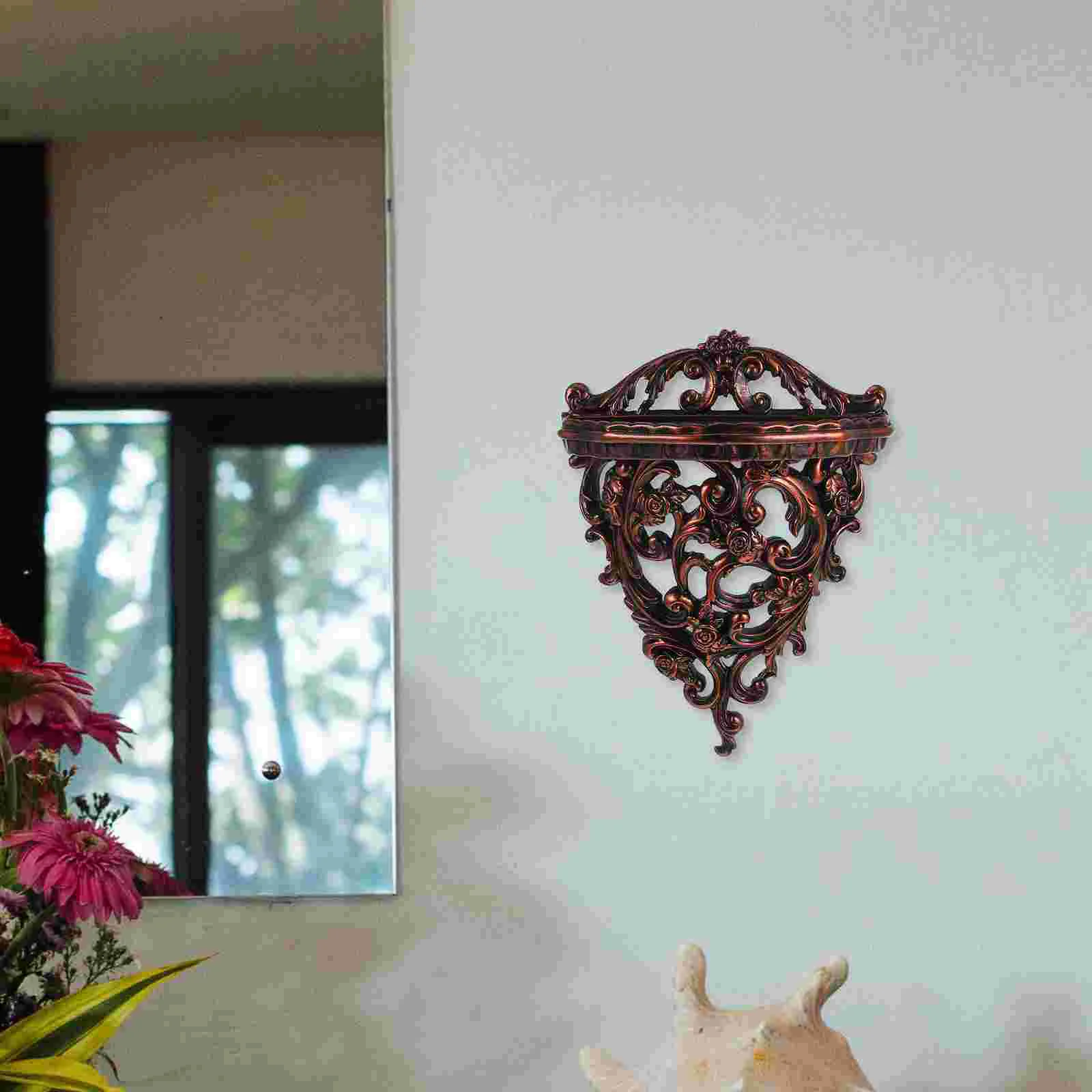 Wall Hanging Living Room Decorations Shelf Board Resin Sundries Holder Home Wall-mounted Rack