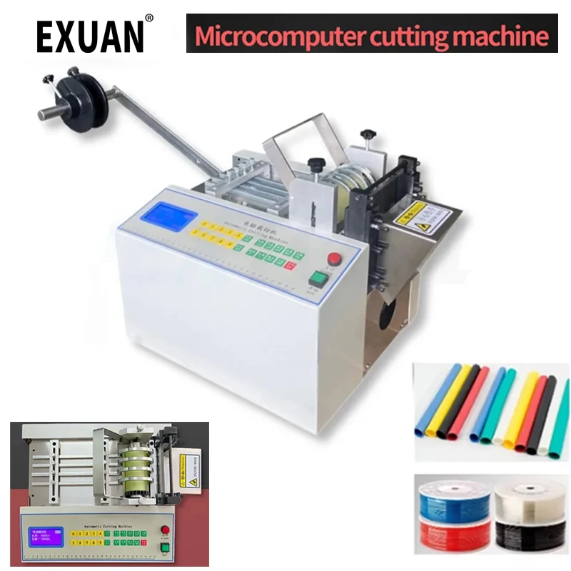 

Горячая автоматическая машина для резки труб 11 в-230 в PE PU ПВХ термоусадочная трубка для резки труб 0-100 мм ленточная лента для холодной резки