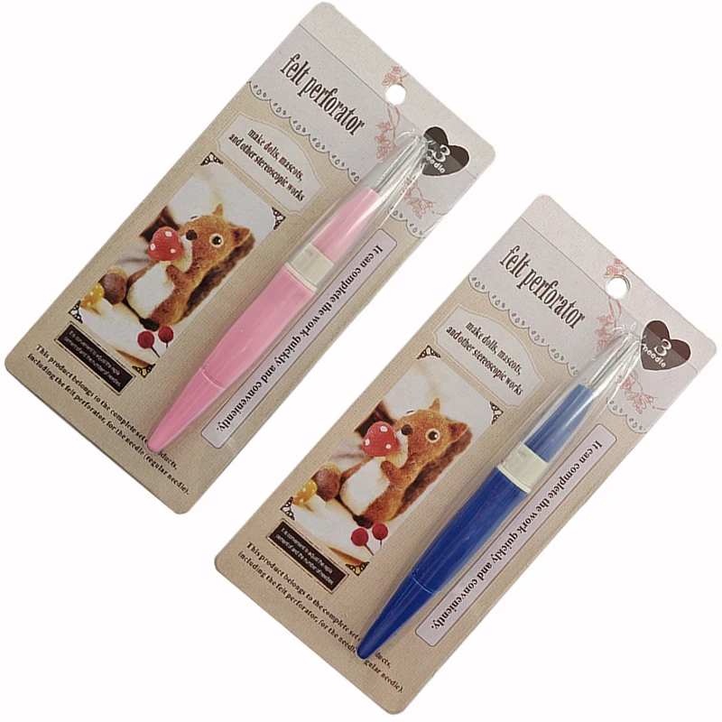 Wool Felting Kit Needle Felt Kit Needle Felting Wool Wool Felting Needles Needle Felting Mat Wool Felt Accessories Wool felt 3-needle set Poke Poke three-needle set Three-needle pen DIY tool