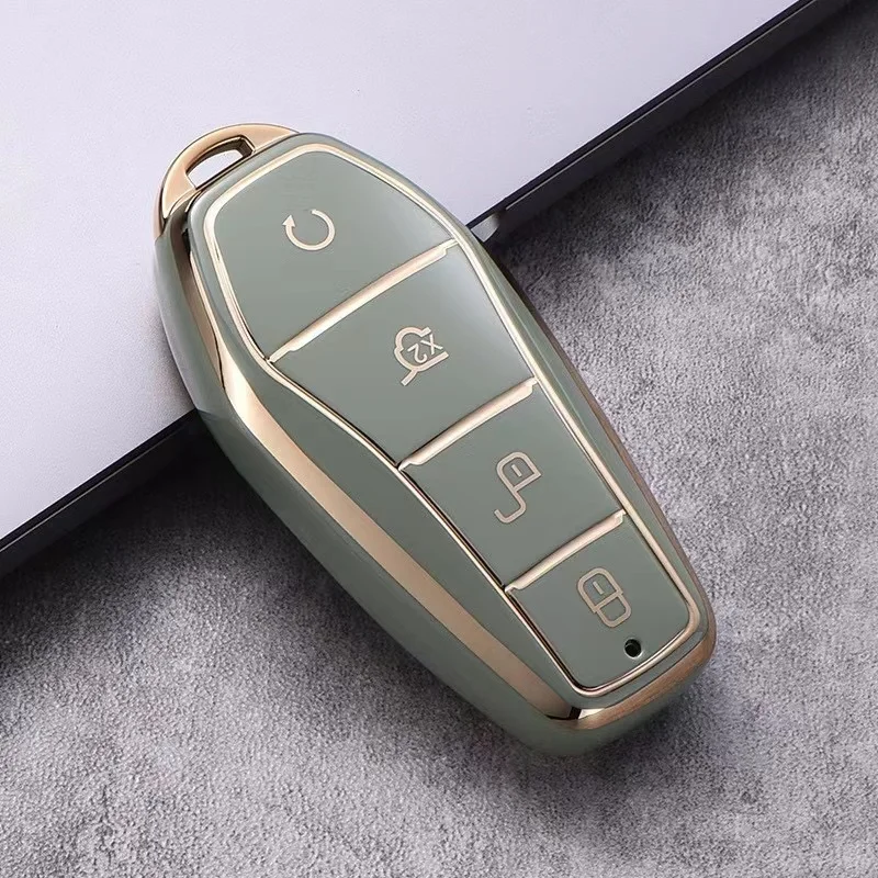 Key Case Cover Car Key Shell For BYD Atto 3 Han EV Dolphin Song PRO Max Tang DM Yuan Dolphin E2 Qin PLUS