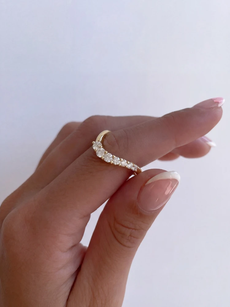 925er Sterlingsilber, Minimalismus, modischer Wellen-Zirkon-Ring für Frauen, Verlobung, Hochzeit, Jahrestag, Party, hochwertiger edler Schmuck – Detail 5
