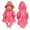 17 Inch Baby Doll Clothes Raincoat Humanoid Doll Accessories Costume Girl Play Toy Waterproof Clothing Wear Kids Festiival Gift 1