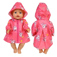 17 Inch Baby Doll Clothes Raincoat Humanoid Doll Accessories Costume Girl Play Toy Waterproof Clothing Wear Kids Festiival Gift 1