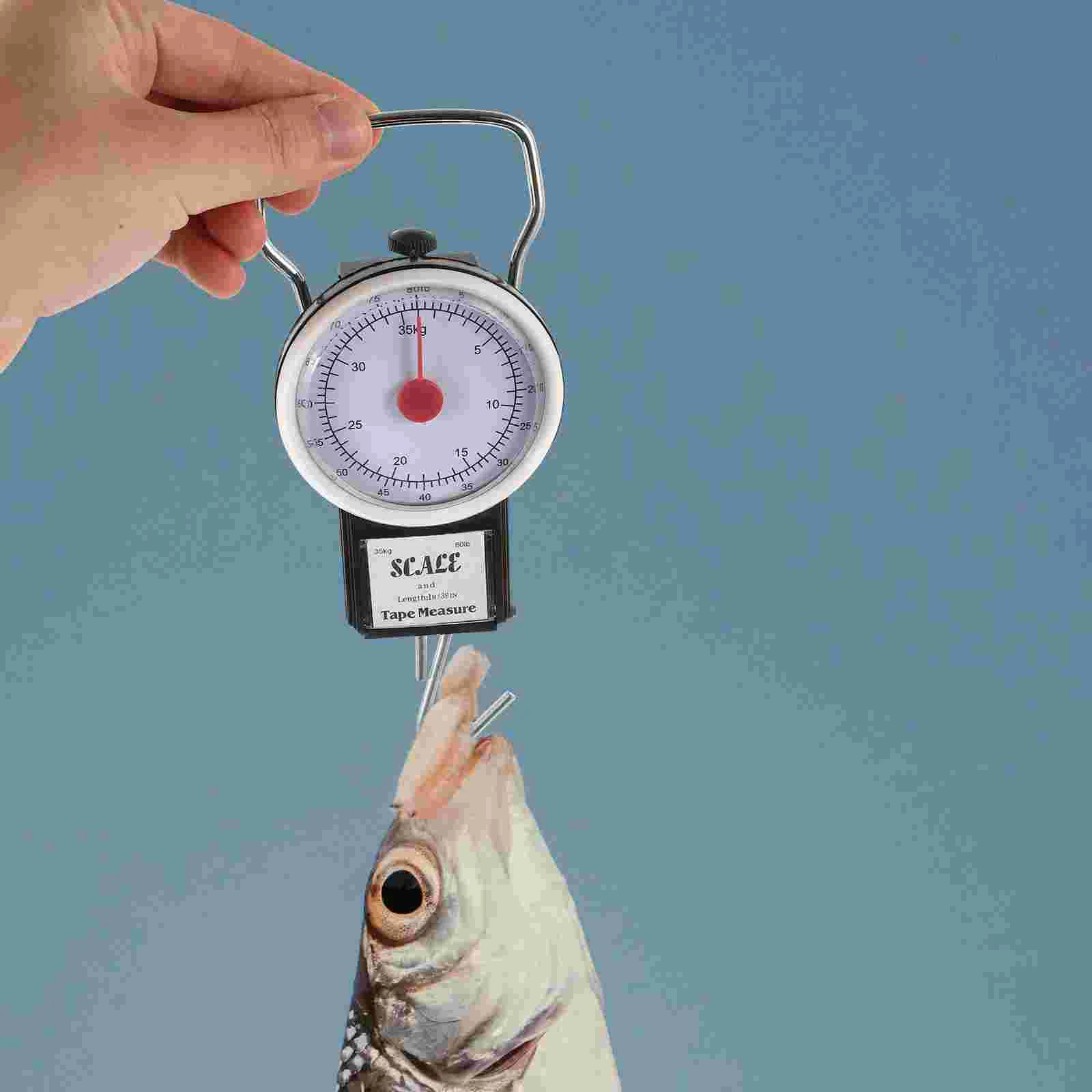 Portable 35KG Fish Hook Spring Mini Travel Suitcase Weight Measurement Tool High Precision Hanging for Weighing for Luggage