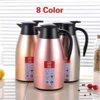 Thermos en acier inoxydable 304, 2L, double d'extraction sous vide, pichet thermique, pichet à café, thé, lait, garde au chaud pendant 24 heures, maison et bureau 1