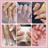 12Grids/Box Mixed Resin Bowknot Nail Charms 3D Colorful Bow Kawaii Rhinestone Nail Art Decorations DIY Manicure Parts Pen Tweeze 6