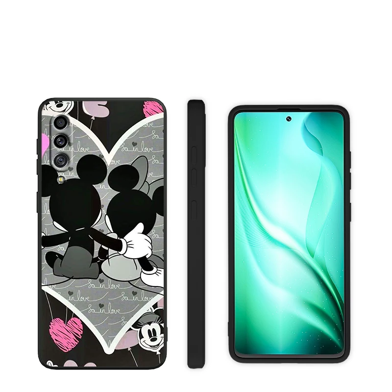 silicone cover with s pen Chuột Mickey Dành Cho Samsung Galaxy Samsung Galaxy A90 A80 A70 S A60 A50S A30 S A40 S A2 A20E A20 S A10S a10 E Đen Ốp Lưng Điện Thoại silicone case for samsung Cases For Samsung