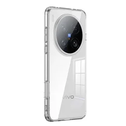 Custodia per telefono trasparente in acrilico antiurto opaca - Cover posteriore rigida premium