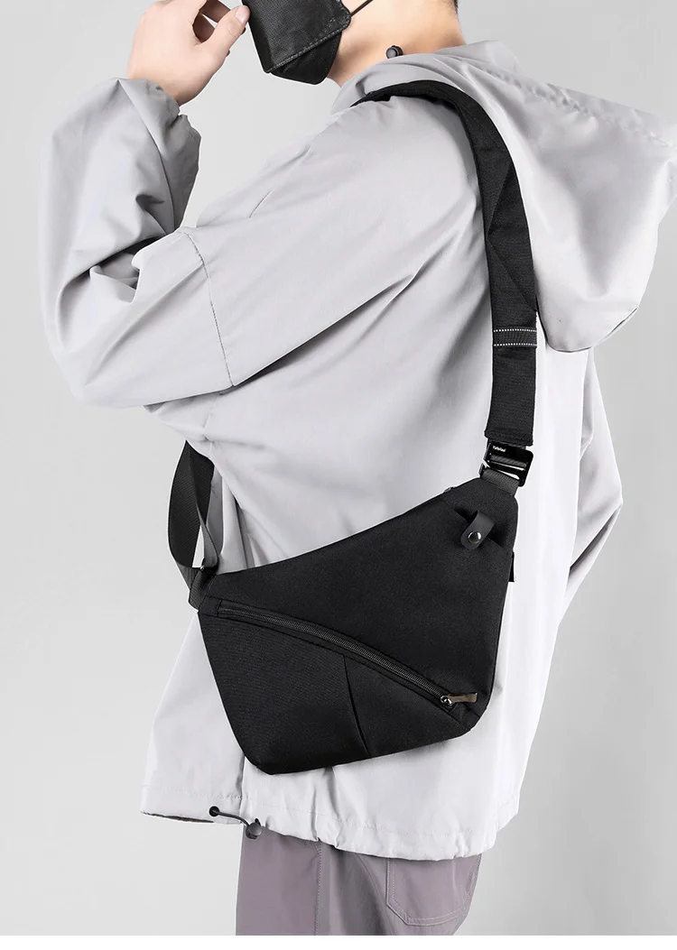 Unterarmtasche, Waffentasche, Brusttasche, Herren-Brusttasche, Crossbody-Brusttasche, diebstahlsichere, eng anliegende Brusttasche, Einzel-Schulter-Reiserucksack, lässig_voghion.com