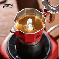Bincoo Double Valve Mocha Pot Espresso Brewing Camping Portable Electric Stove Italian Design Aluminum Alloy 220V 3