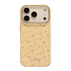 Cute Little Flower Phone Case INS Korea - Soft Cover s - iPhone 15 (Yellow)