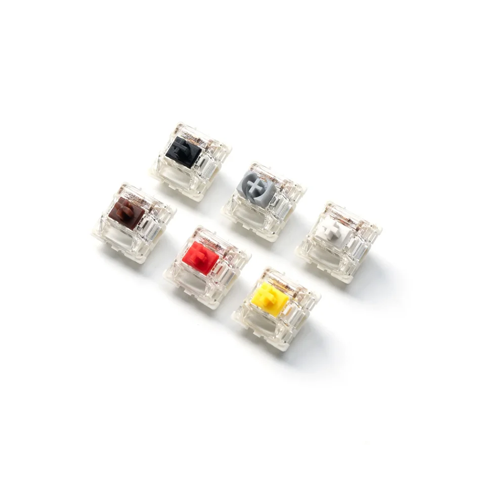 Gateron Pro v2 Interruptor de 2.0 3pin Rgb Linear Tátil Branco Amarelo Vermelho Prata Interruptor Marrom para Teclado Mecânico Pré Lubed - Imagem 3