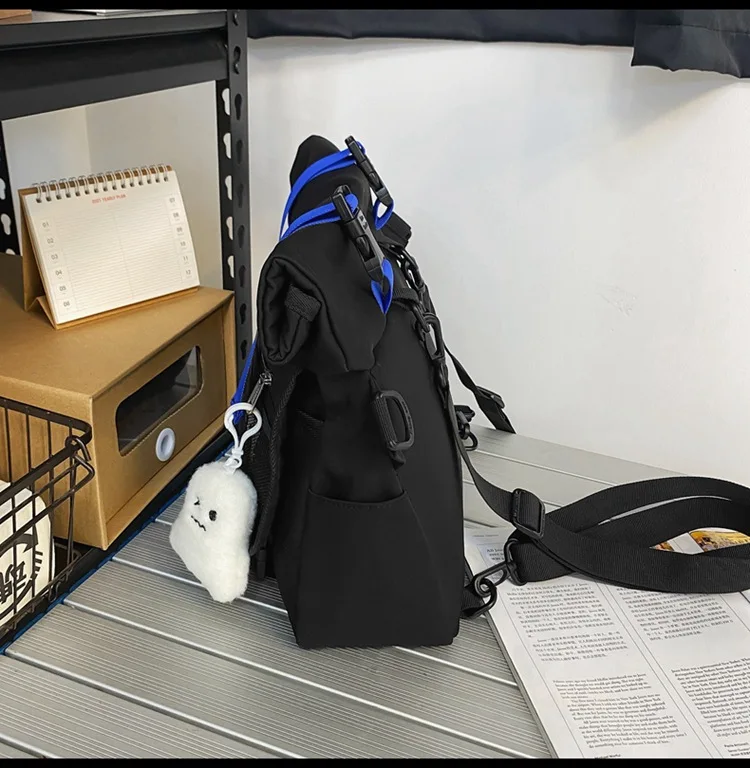2023 Fashion High-capactiy Vintage Backpack Japanese Multifunctional School Bags For Boys Gilrs Casual Messenger Crossbody Bag