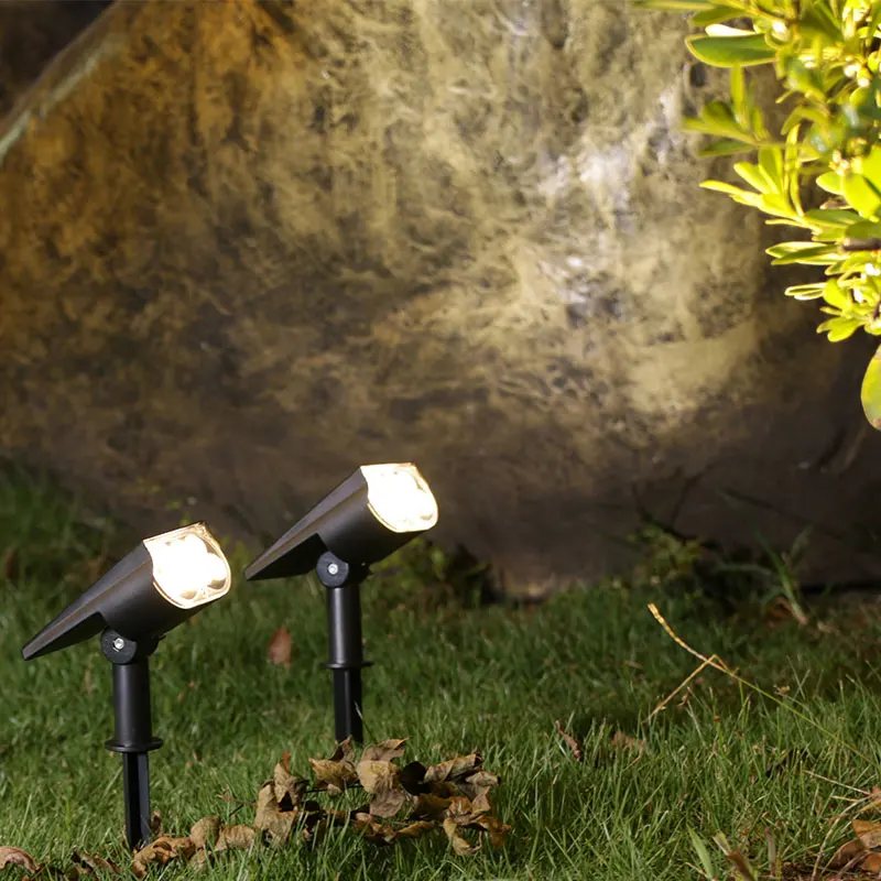Waterproof Solar Garden Spotlights - Outdoor Color-Changing LED Lights for Patio, Walkway, and Camp Décor