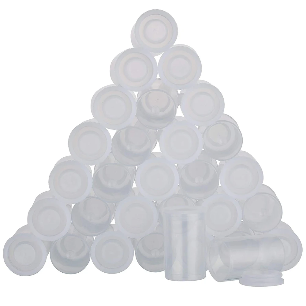 30pcs Practical Empty Bottle Film Cans Canisters Containers Watercolor Paint Pigment Box Plastic Palette DIY Craft