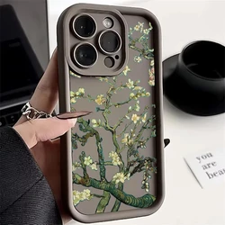 Van Gogh Starry Sky & Sunflowers Artistic Phone Case Cover - iPhone 14 (Coffee - 2F1646)