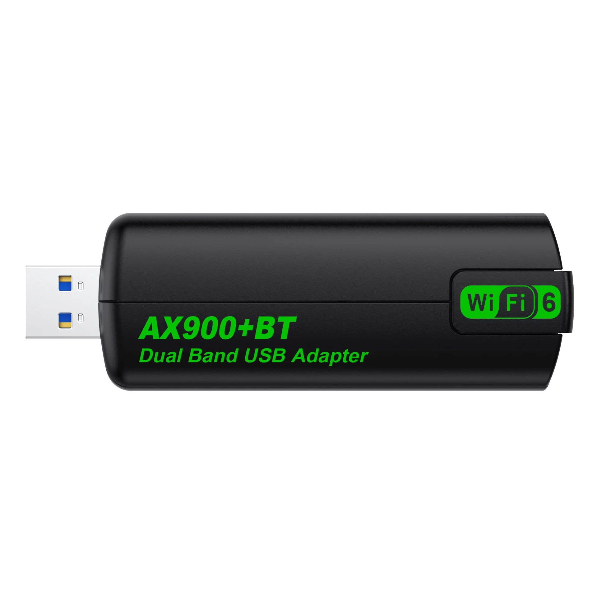 WiFi 6 AX900 블루투스 5.4 WiFi USB 어댑터 무선 네트워크 카드 2.4G 및 5GHz Wi-Fi 수신기 USB (PC/노트북 Win10/11 드라이버 포함) ,WiFi 6 AX900 Blue