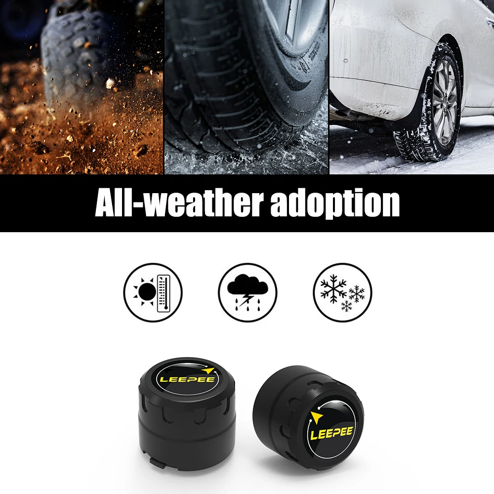 LEEPEE Bluetooth-Compatible 4.0 5.0 Tire Pressure Sensor Monitor System Android/IOS General Motorcycle TPMS External Sensors