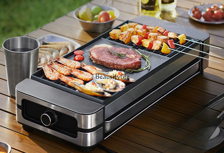 

Household Electric Oven Smoke-Free Kebabs Indoor Meat Roasting Pan