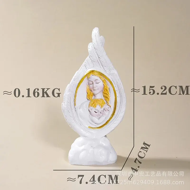 Feather ornaments [mother and child]]