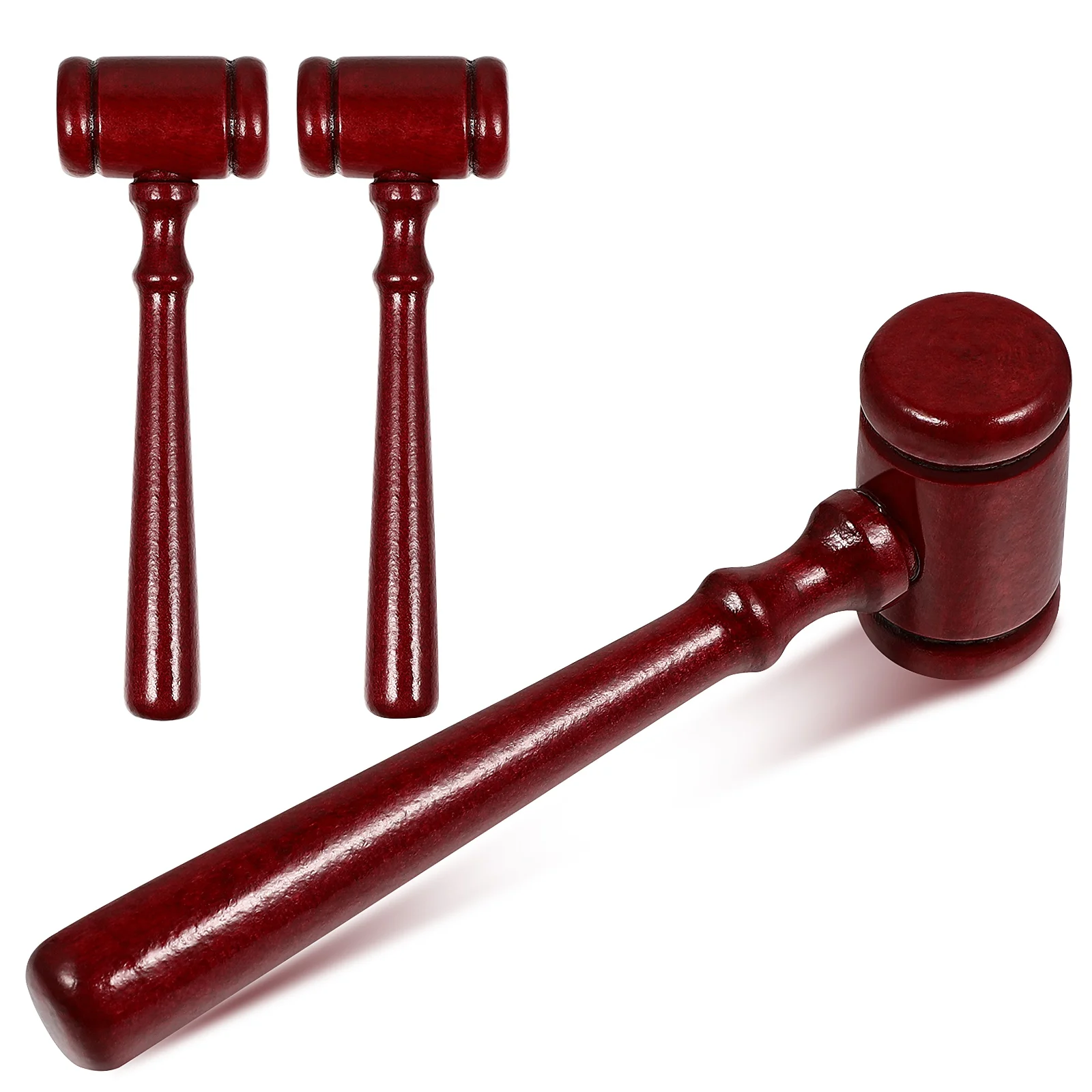 Judge Gavel Wooden Judge Hammer Handcrafted Delicate Wood Adjudgement Gavel For Auction Lawyer Sound Hand Tools