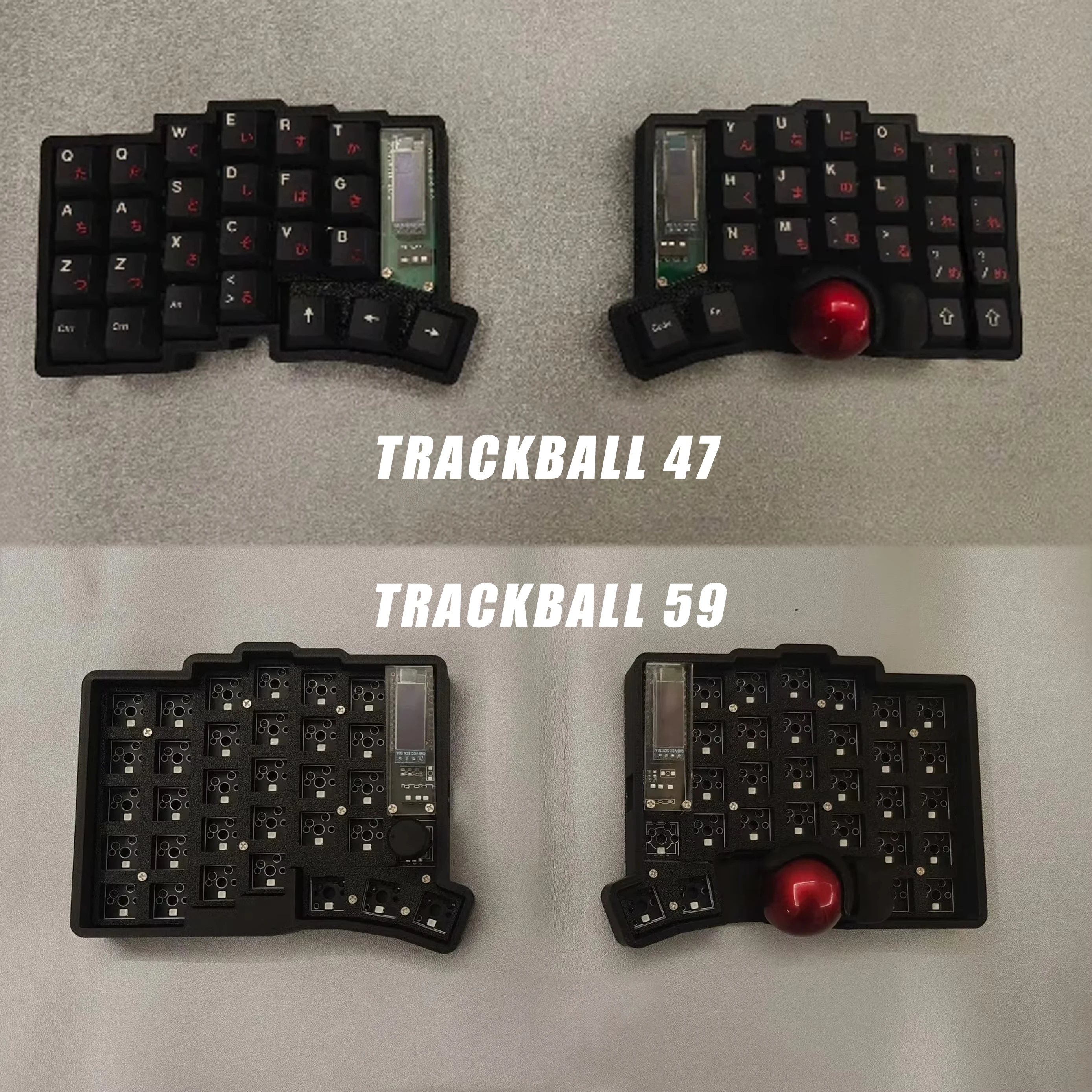 Trackball 39/44/47/59 Split Keyboard Kit RGB MX/Choc Switch