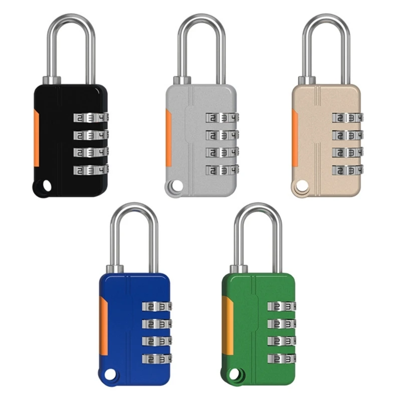 2024 New 4 Digit Code Combination Padlock Small Travel Luggage for Case Lock Keyless Shackle Lock for Backpack Gym School Locker