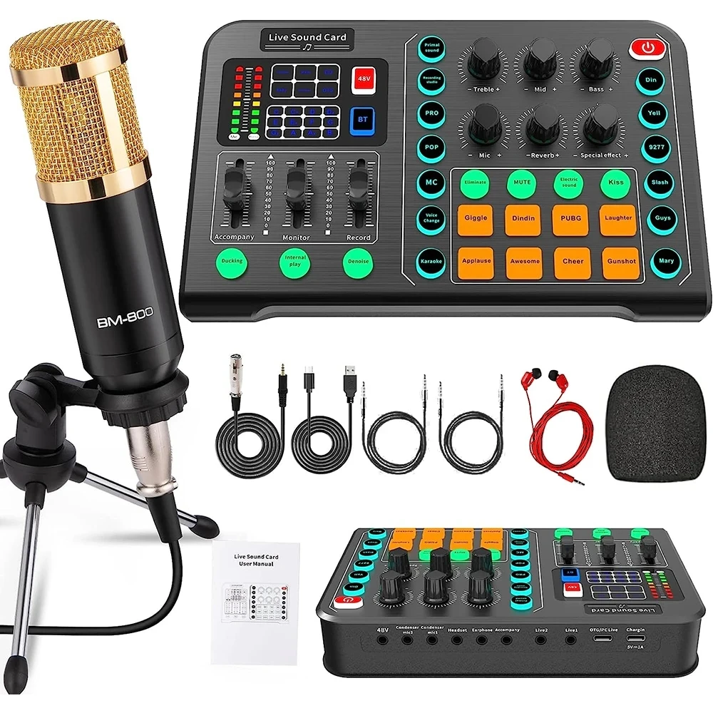 CondenserMicrophoneBundlewithTripodStandandProfessionalAudio