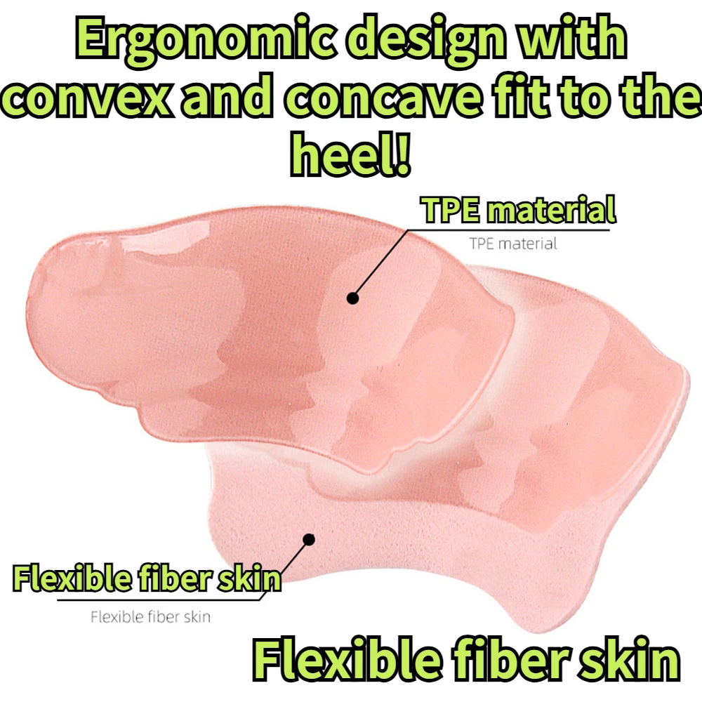 1Pair Heel Stickers Heel Protectors Sneaker Shrinking Size Insole Anti-wear Feet Shoe Pads Adjust Size High Cushion Inserts shoe insoles,heel patch insole,heel protector,shoe repair patches,heel protector pads,shoe repair patch,heel insoles,shoe repair stickers,heel cushion protector,heel protector patches