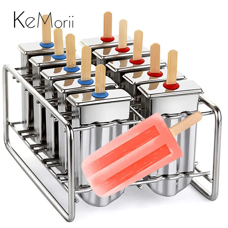 Lot De 20 Moules à Sucette Glacée En Acier Inoxydable – Popsicle Maison – Neuf