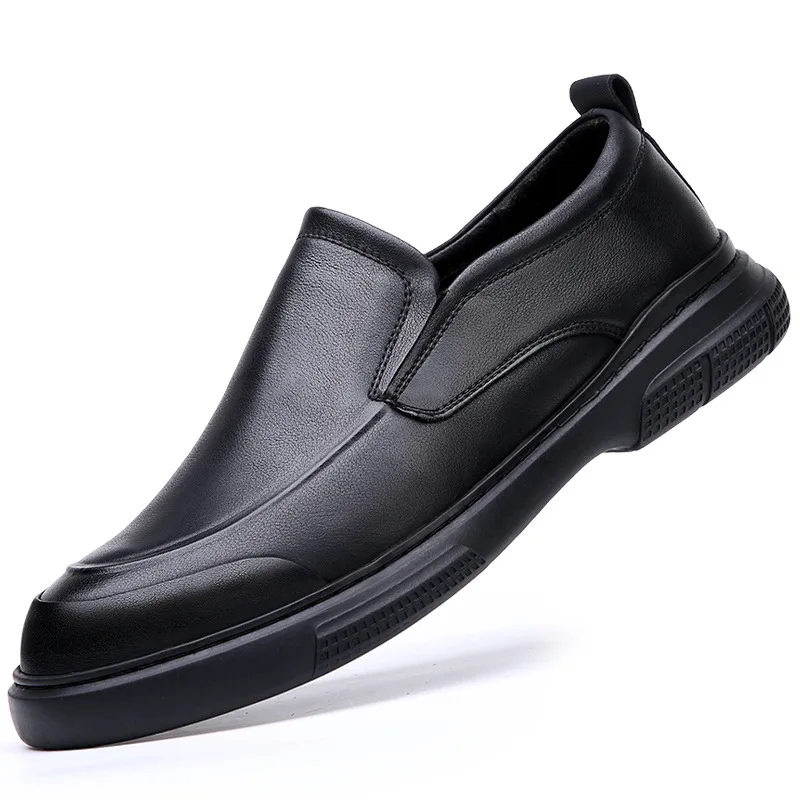 

Spring Autumn Genuine Leather Male Loafers Fashion Casual New Designer Driving Shoes Men Soft Sole Solid Color Men's Dress Shoes